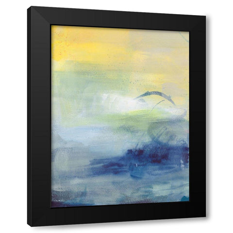 Breezy Days I Black Modern Wood Framed Art Print by Combs, Joyce