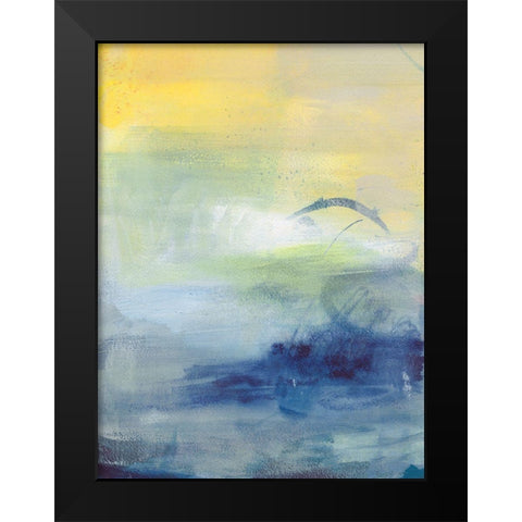 Breezy Days I Black Modern Wood Framed Art Print by Combs, Joyce