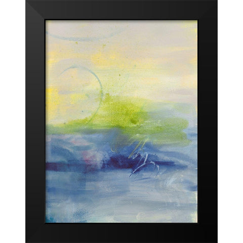 Breezy Days II Black Modern Wood Framed Art Print by Combs, Joyce