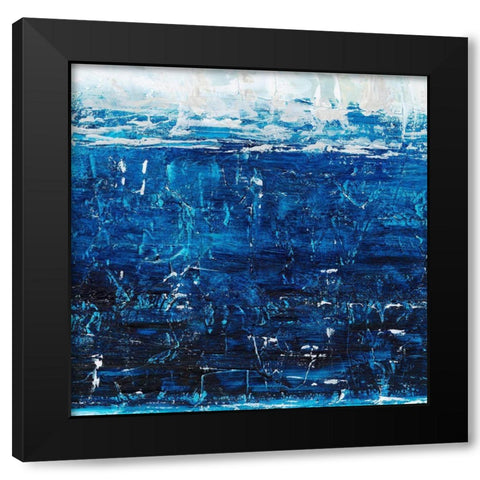 Deep Blue Sea I Black Modern Wood Framed Art Print with Double Matting by Harper, Ethan