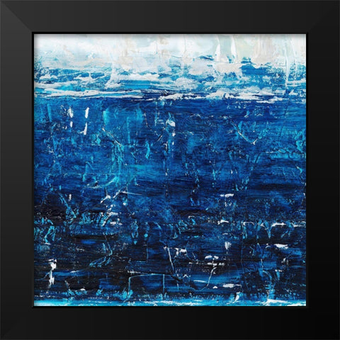 Deep Blue Sea I Black Modern Wood Framed Art Print by Harper, Ethan