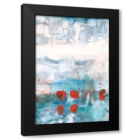 Connect the Pieces II Black Modern Wood Framed Art Print by Harper, Ethan