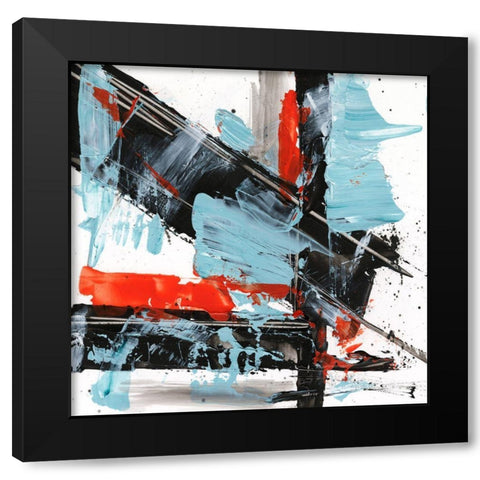 Missed Connection V Black Modern Wood Framed Art Print with Double Matting by Harper, Ethan