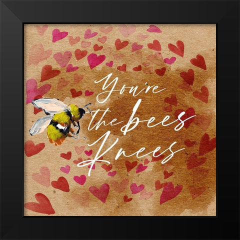 Bees Knees I Black Modern Wood Framed Art Print by Parker, Jennifer Paxton