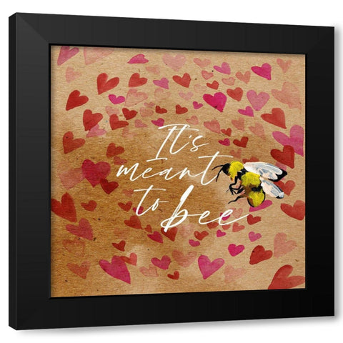 Bees Knees II Black Modern Wood Framed Art Print by Parker, Jennifer Paxton