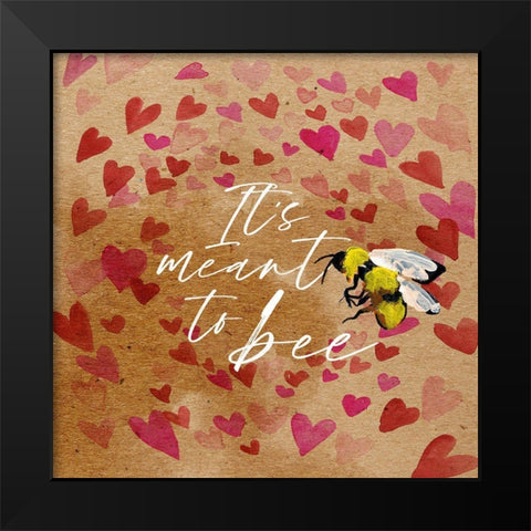 Bees Knees II Black Modern Wood Framed Art Print by Parker, Jennifer Paxton