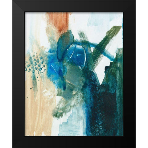 Foxy Friends I Black Modern Wood Framed Art Print by Combs, Joyce