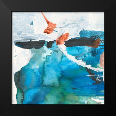 Motion I Black Modern Wood Framed Art Print by Combs, Joyce