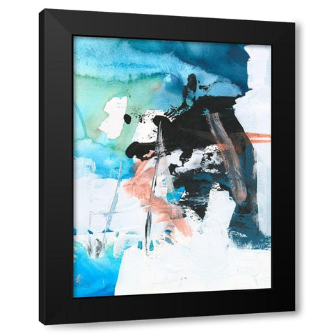 Evolving II Black Modern Wood Framed Art Print with Double Matting by Combs, Joyce