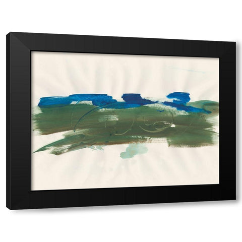 Mirages II Black Modern Wood Framed Art Print by Combs, Joyce