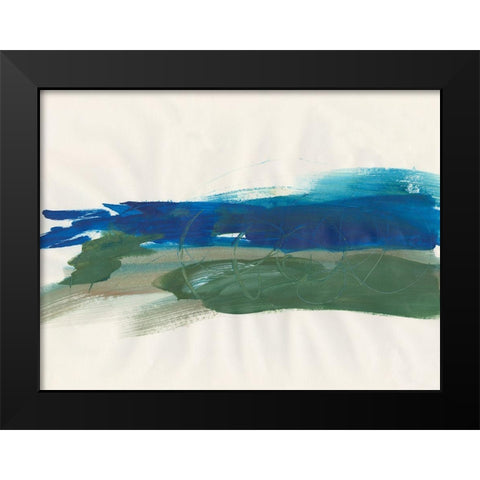 Mirages III Black Modern Wood Framed Art Print by Combs, Joyce