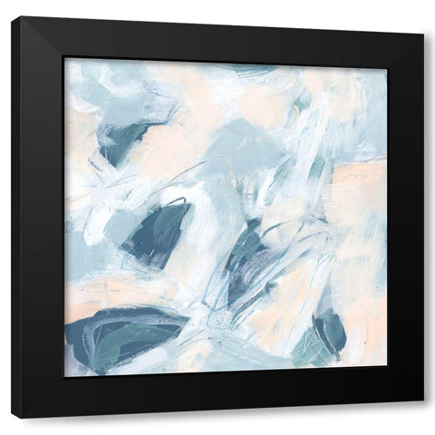 Candy Swirl II Black Modern Wood Framed Art Print with Double Matting by Vess, June Erica