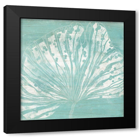 Cerulean Sea Coral III Black Modern Wood Framed Art Print with Double Matting by Vess, June Erica