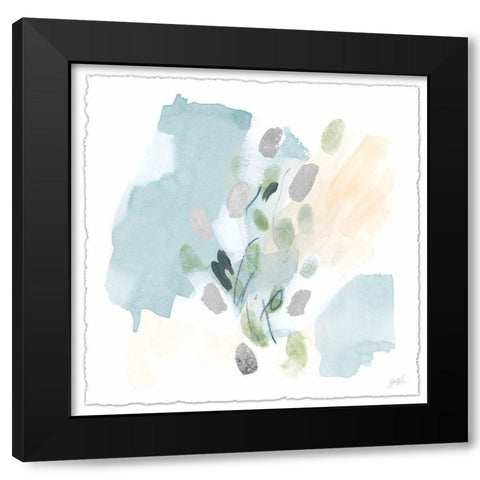 Pastel Integer IV Black Modern Wood Framed Art Print by Vess, June Erica