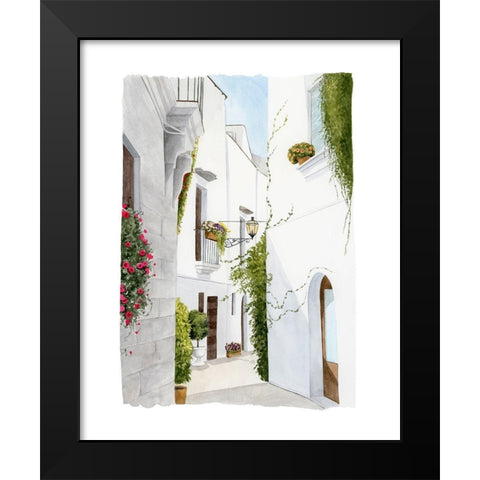 Bougainvilla Alley II Black Modern Wood Framed Art Print by Popp, Grace