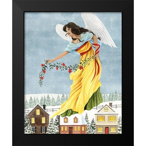 Christmas Angel II Black Modern Wood Framed Art Print by Popp, Grace