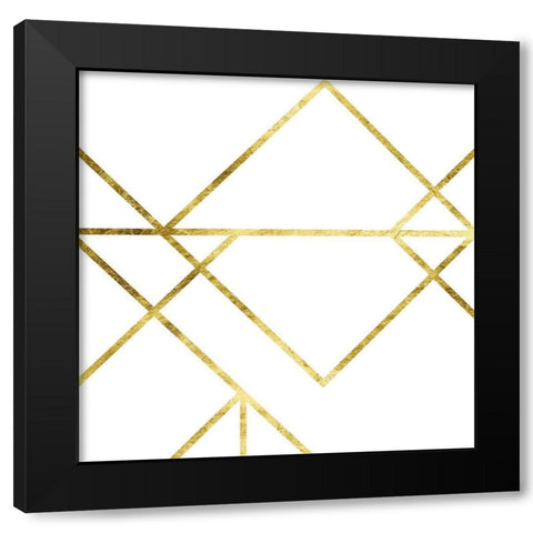 Gilded Angle II Black Modern Wood Framed Art Print by Vess, June Erica