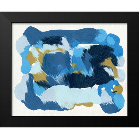 Blue Overture I Black Modern Wood Framed Art Print by Caroline, Emma