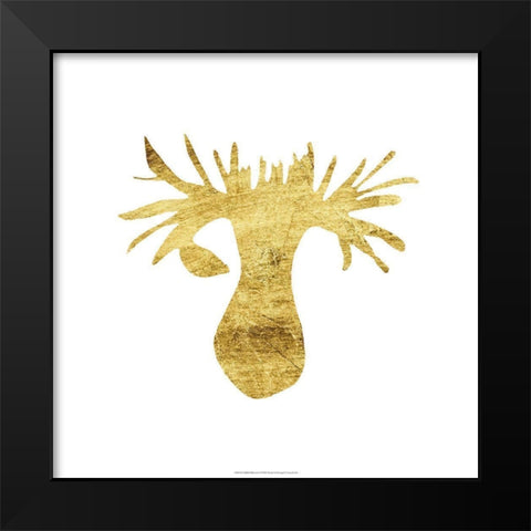 Gilded Silhouette I Black Modern Wood Framed Art Print by Vision Studio