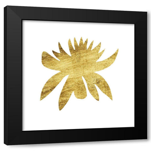 Gilded Silhouette II Black Modern Wood Framed Art Print with Double Matting by Vision Studio
