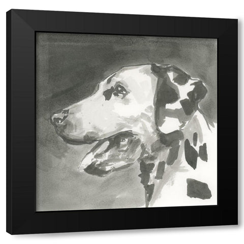 A Very Neutral Modern Dog V Black Modern Wood Framed Art Print by Cartissi