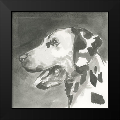 A Very Neutral Modern Dog V Black Modern Wood Framed Art Print by Cartissi