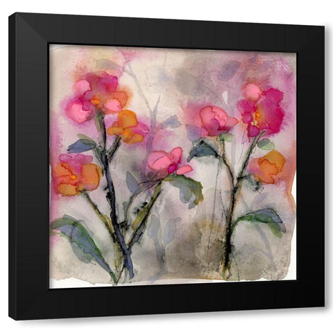 Dream of Flowers IV Black Modern Wood Framed Art Print by Quin, Marabeth