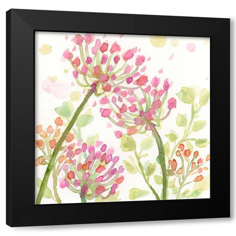 The Favorite Flowers I Black Modern Wood Framed Art Print with Double Matting by Quin, Marabeth