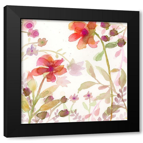 The Favorite Flowers II Black Modern Wood Framed Art Print by Quin, Marabeth