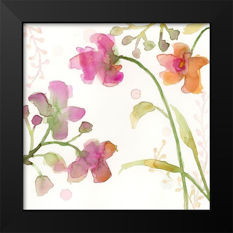 The Favorite Flowers IV Black Modern Wood Framed Art Print by Quin, Marabeth