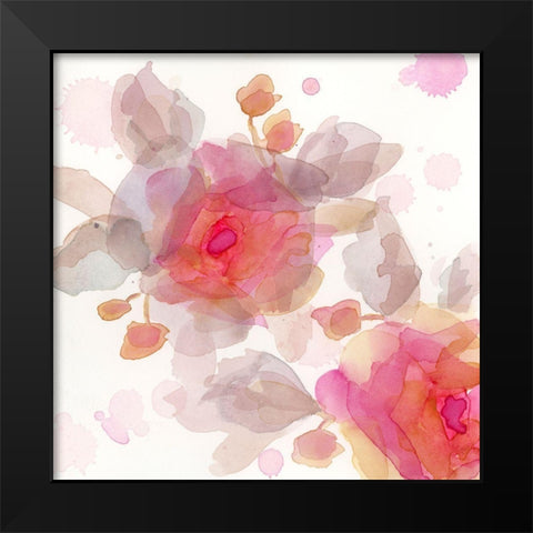 The Favorite Flowers V Black Modern Wood Framed Art Print by Quin, Marabeth