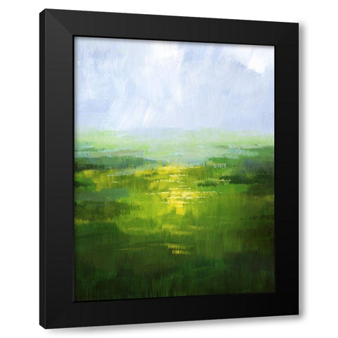 Wildflower Glow I Black Modern Wood Framed Art Print with Double Matting by Popp, Grace