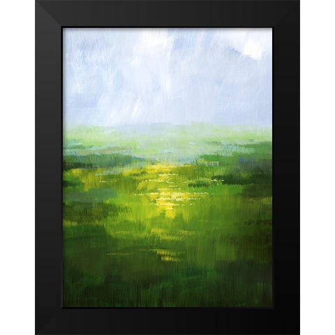 Wildflower Glow I Black Modern Wood Framed Art Print by Popp, Grace