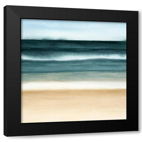 Oceanic Blur I Black Modern Wood Framed Art Print by Popp, Grace