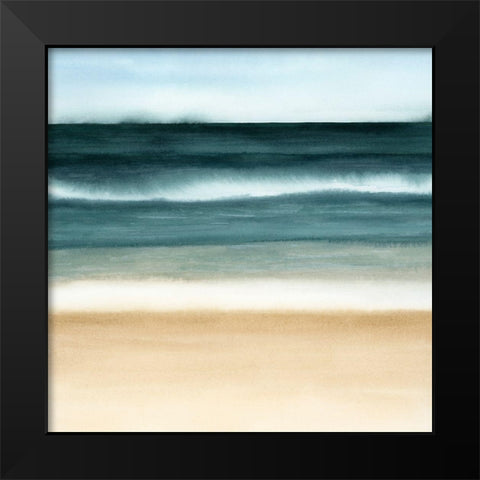 Oceanic Blur I Black Modern Wood Framed Art Print by Popp, Grace