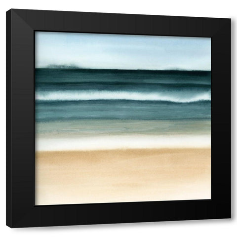 Oceanic Blur II Black Modern Wood Framed Art Print with Double Matting by Popp, Grace