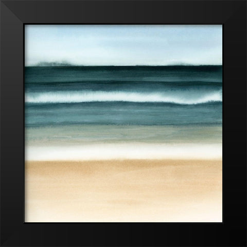 Oceanic Blur II Black Modern Wood Framed Art Print by Popp, Grace