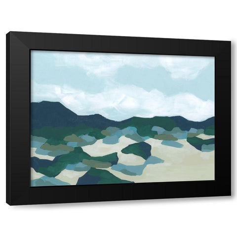 Foothill Blues I Black Modern Wood Framed Art Print by Vess, June Erica
