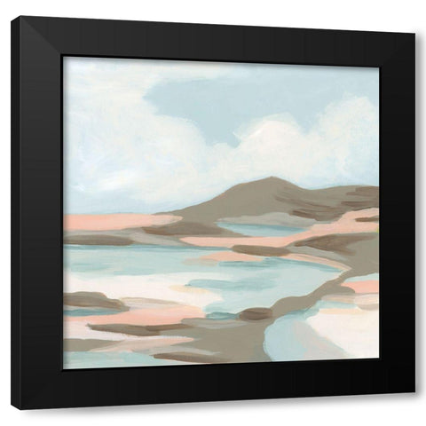 Soft Shoals I Black Modern Wood Framed Art Print with Double Matting by Vess, June Erica