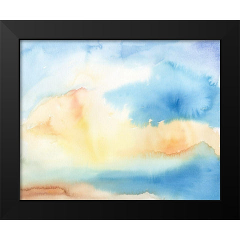 Watercolor Sky I Black Modern Wood Framed Art Print by Longley, Alicia