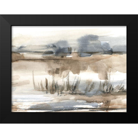 Blue-Grey Marsh I Black Modern Wood Framed Art Print by Harper, Ethan