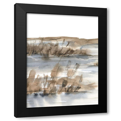 Blue-Grey Marsh IV Black Modern Wood Framed Art Print by Harper, Ethan