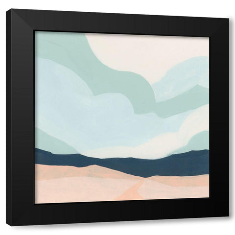 Simplescape II Black Modern Wood Framed Art Print by Vess, June Erica