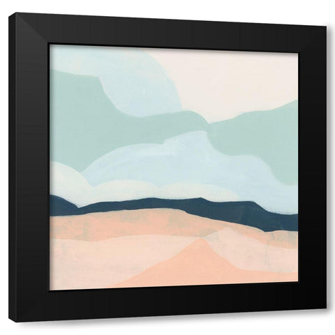 Simplescape III Black Modern Wood Framed Art Print by Vess, June Erica