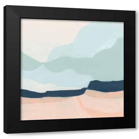 Simplescape IV Black Modern Wood Framed Art Print with Double Matting by Vess, June Erica