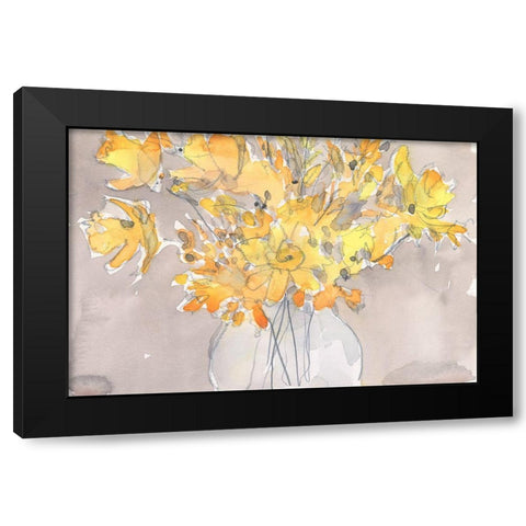 Day Dream Bouquet I Black Modern Wood Framed Art Print by Dixon, Samuel
