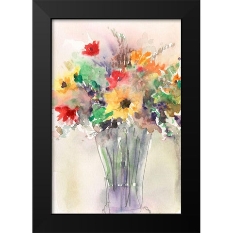 Fancy that Bouquet I Black Modern Wood Framed Art Print by Dixon, Samuel