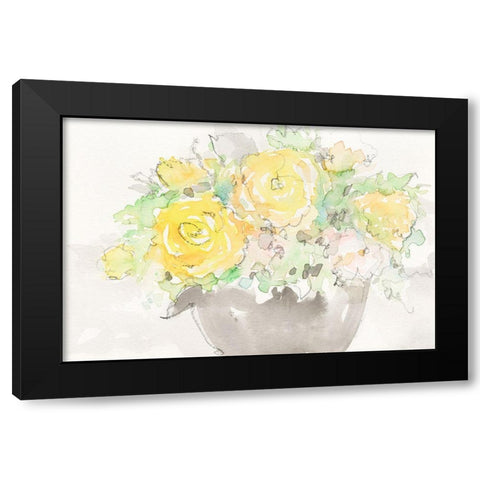 Summer Grace II Black Modern Wood Framed Art Print with Double Matting by Dixon, Samuel