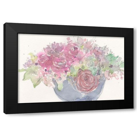 Floral Dreamy I Black Modern Wood Framed Art Print by Dixon, Samuel