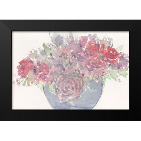 Floral Dreamy II Black Modern Wood Framed Art Print by Dixon, Samuel